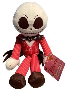 Disney Jack Skellington Plush Red Pinstripe Suit 12" Nightmare Before Christmas